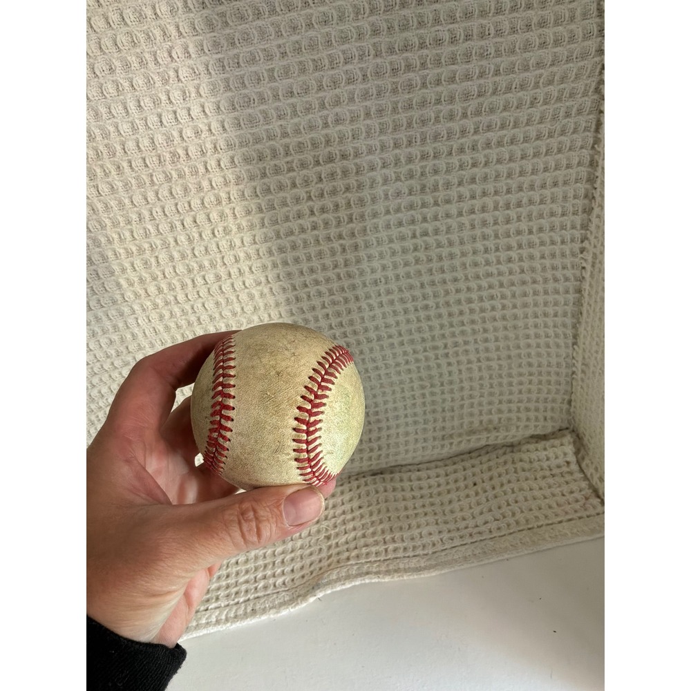 Vintage Aesthetic Unisex Unbranded Leather Baseball OS Tan Red